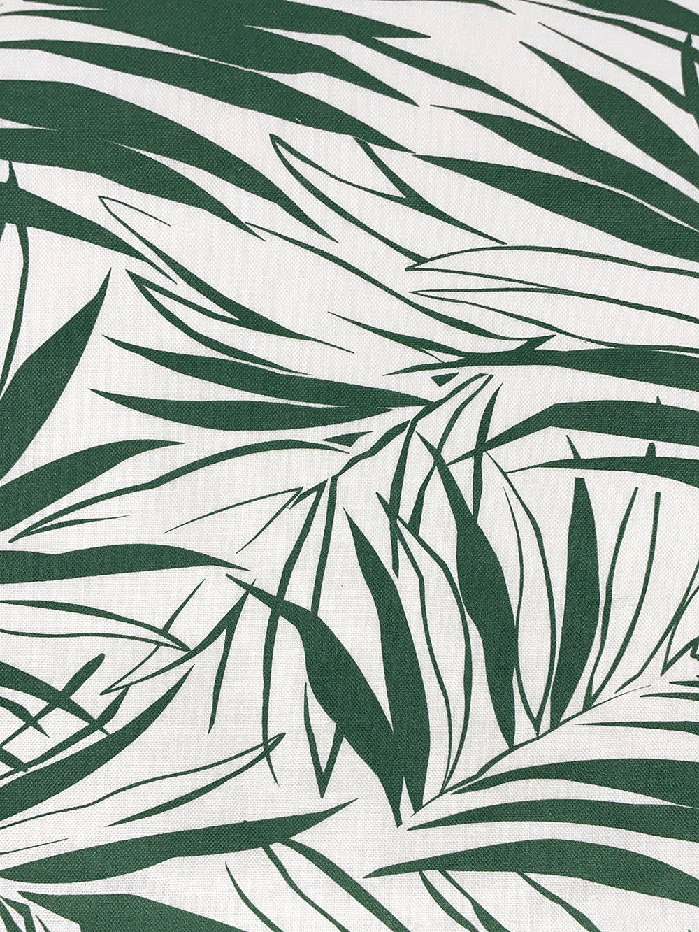 fabric by the yard majesty palm green on flax linen