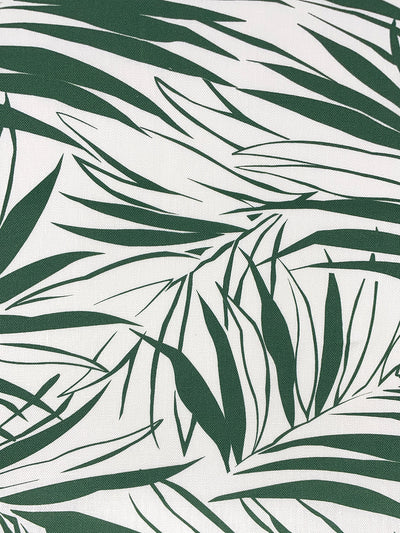 fabric by the yard majesty palm green on linen