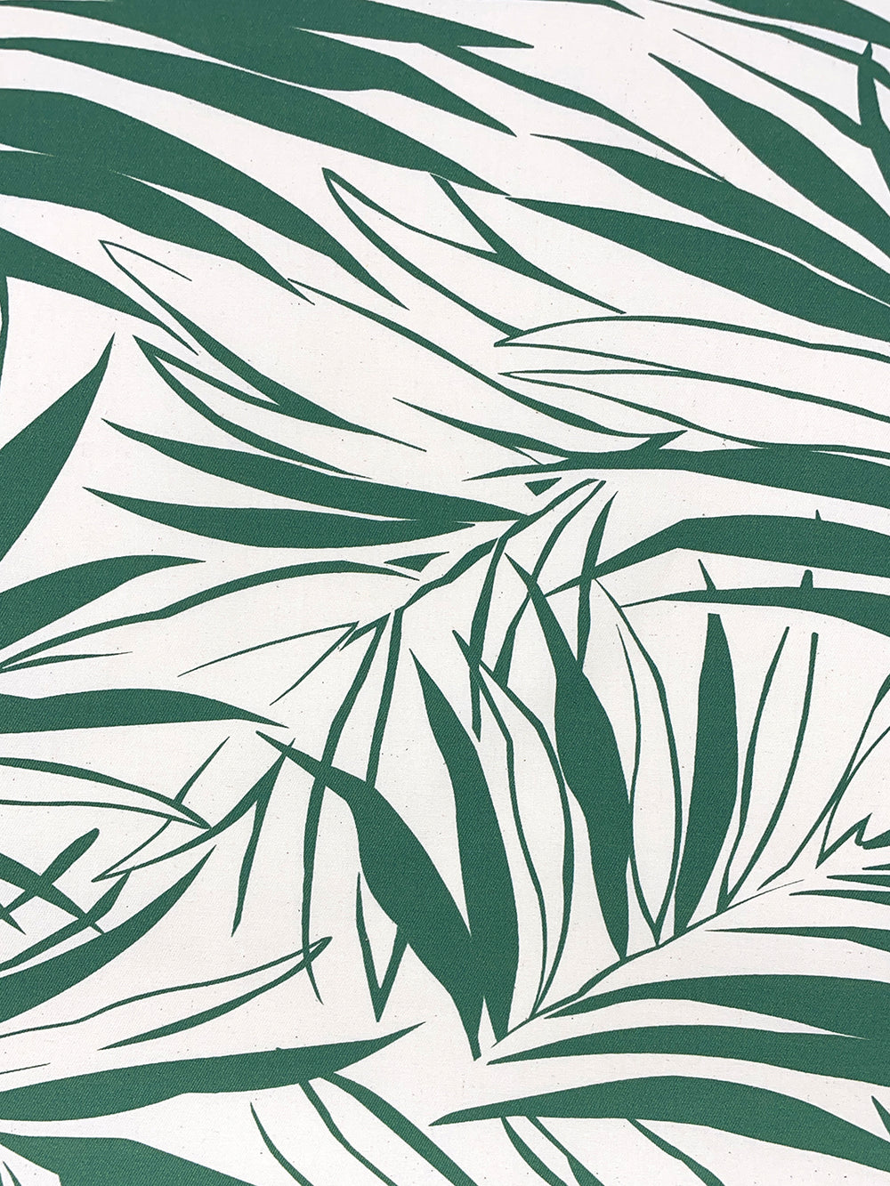 fabric by the yard majesty palm green on raw canvas