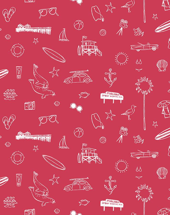 'Malibu' Wallpaper by Nathan Turner - Red Hot