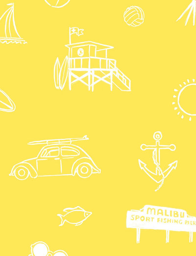 'Malibu' Wallpaper by Nathan Turner - Daffodil
