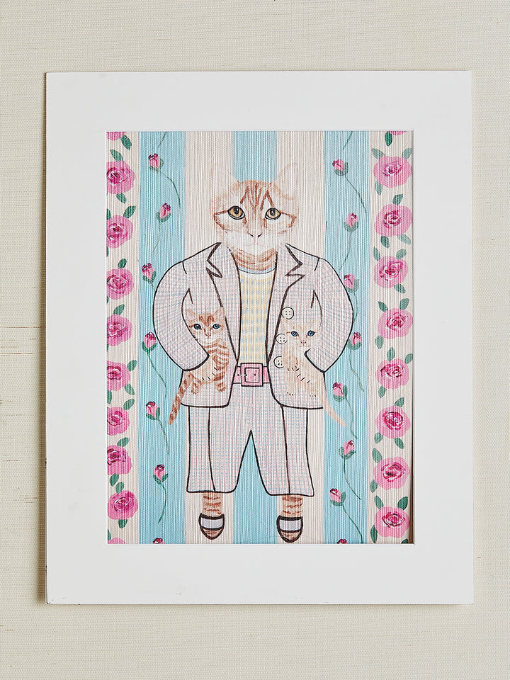 'Petunia And Her Boys' by Carly Beck Art Print