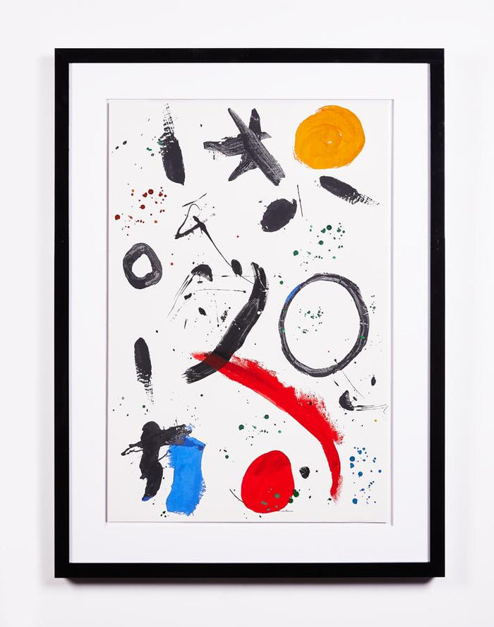'White 'Marguerite Mural' Framed Art by Chris Benz