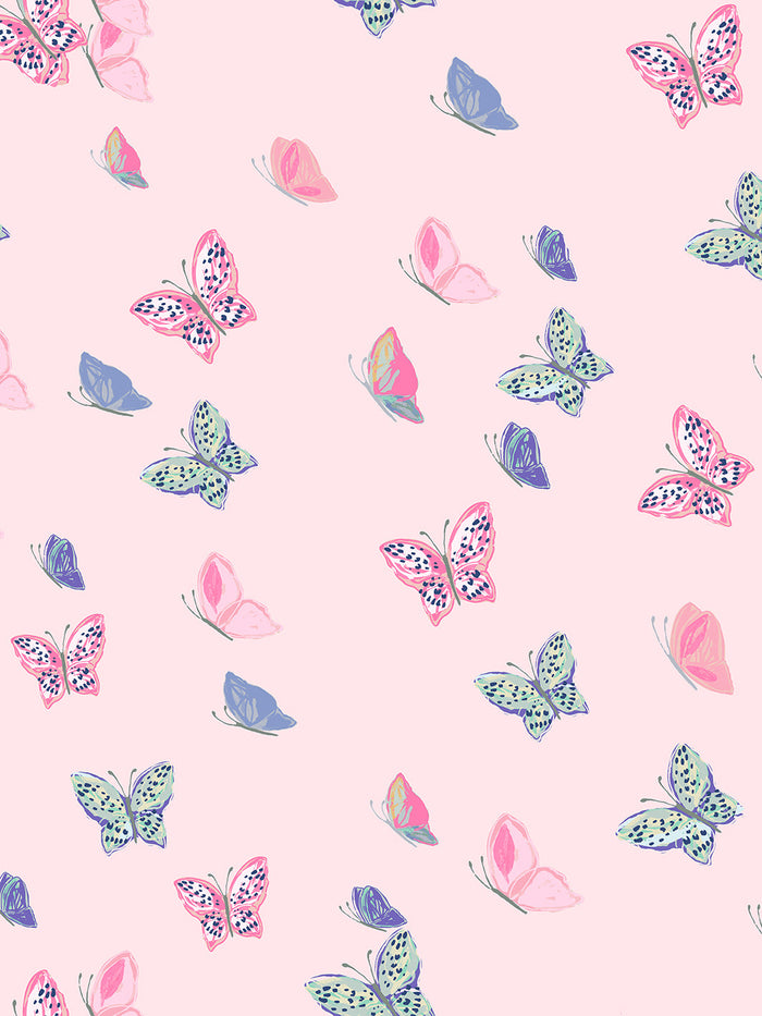 'Mariposa' Wallpaper by Tea Collection - Ballet Slipper