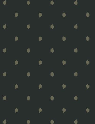 'Medina Dot' Wallpaper by Wallshoppe - Umber / Charcoal