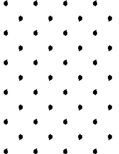 'Medina Dot' Wallpaper by Wallshoppe - White / Black