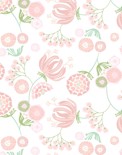 mediterranean floral pink