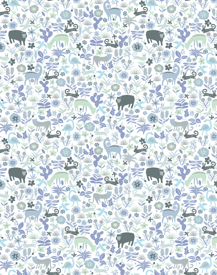 'Menagerie' Wallpaper by Tea Collection - Gray