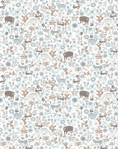 'Menagerie' Wallpaper by Tea Collection - Neutral