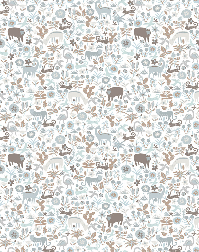 'Menagerie' Wallpaper by Tea Collection - Neutral