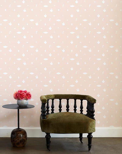 'Large Milagros' Wallpaper by Clare V. - Blush