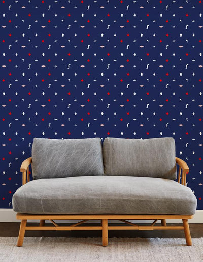 milagros wallpaper navy