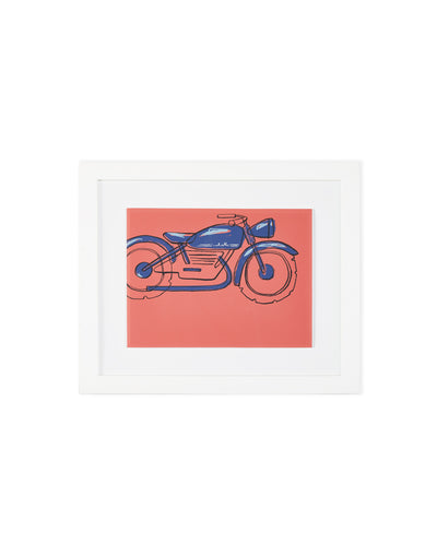 'Motorcycle' Framed Art by Tea Collection