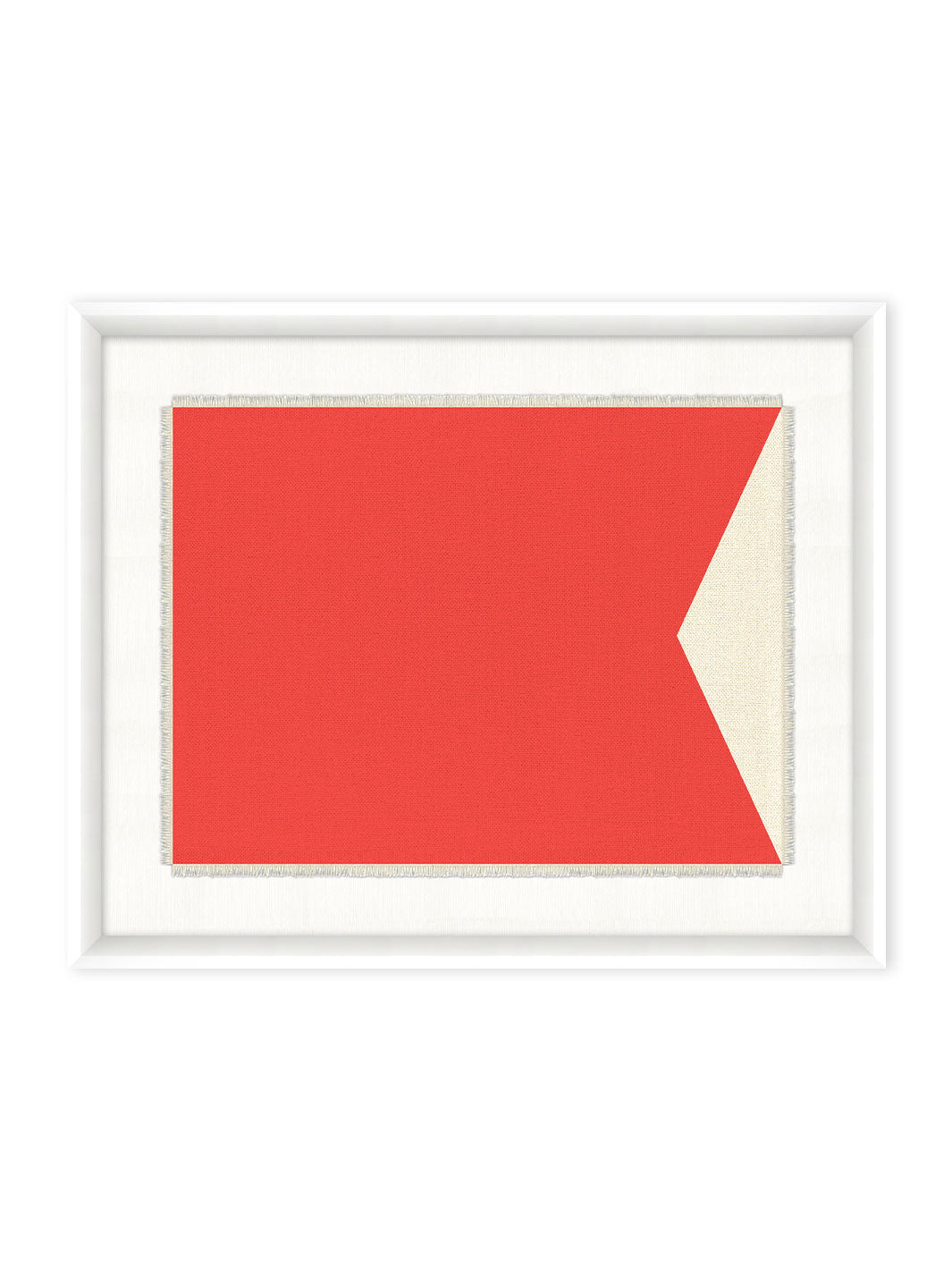 'Nautical Flag Textile 2' on Canvas by Nathan Turner Framed Art