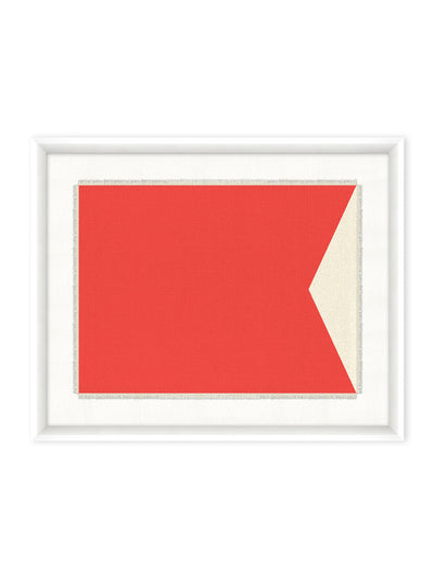 'Nautical Flag Textile 2' on Canvas by Nathan Turner Framed Art