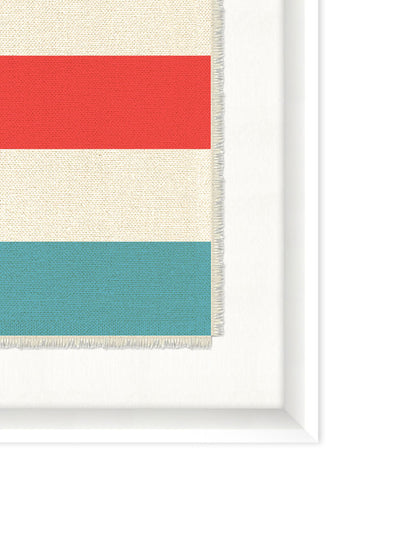 'Nautical Flag Textile 3' on Canvas by Nathan Turner Framed Art