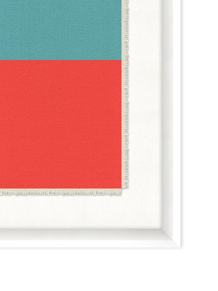 'Nautical Flag Textile 5' on Canvas by Nathan Turner Framed Art