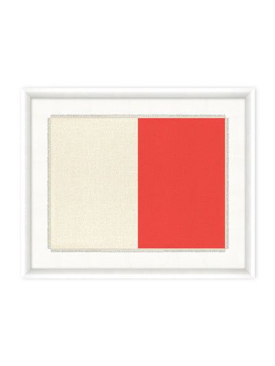 'Nautical Flag Textile 8' on Canvas by Nathan Turner Framed Art