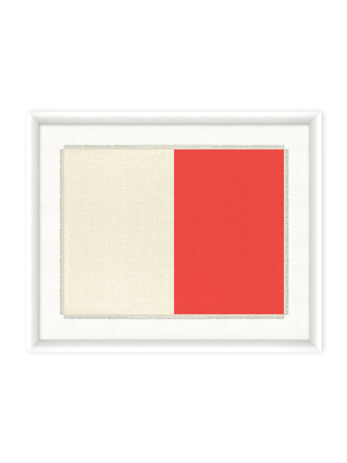 'Nautical Flag Textile 8' on Canvas by Nathan Turner Framed Art
