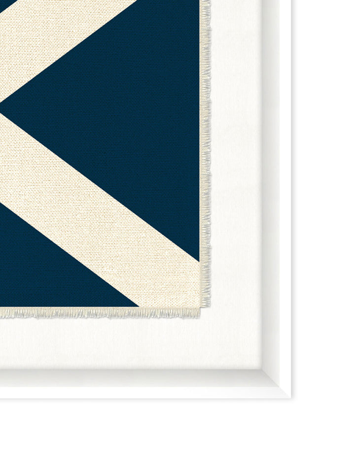 'Nautical Flag Textile 9' on Canvas by Nathan Turner Framed Art
