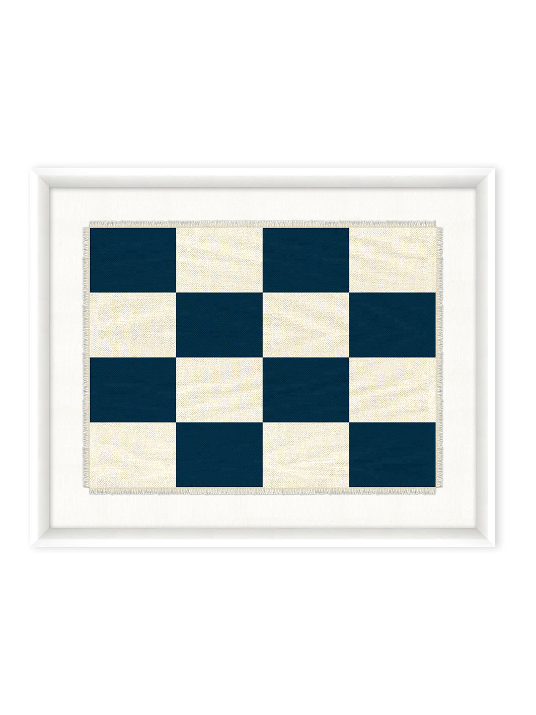 'Nautical Flag Textile 10' on Canvas by Nathan Turner Framed Art