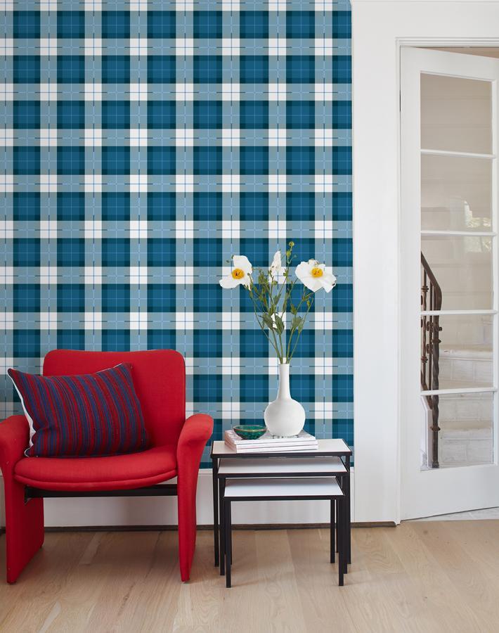 oban plaid cadet blue