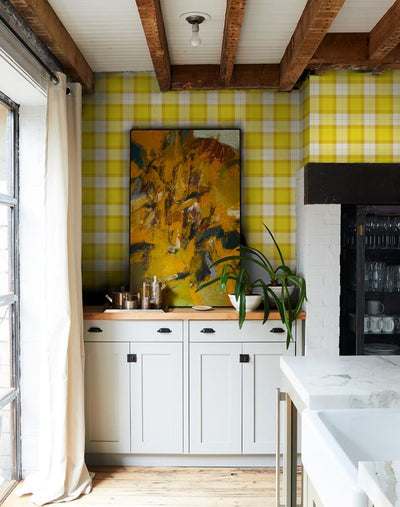 oban plaid yellow