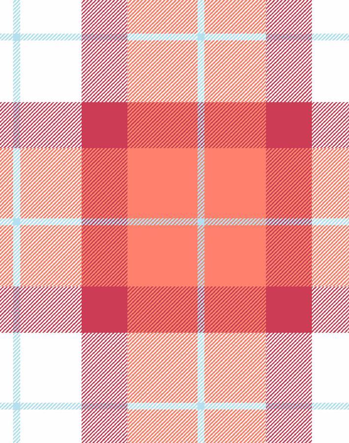 'Oban Plaid' Wallpaper by Wallshoppe - Raspberry