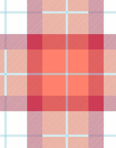 'Oban Plaid' Wallpaper by Wallshoppe - Raspberry