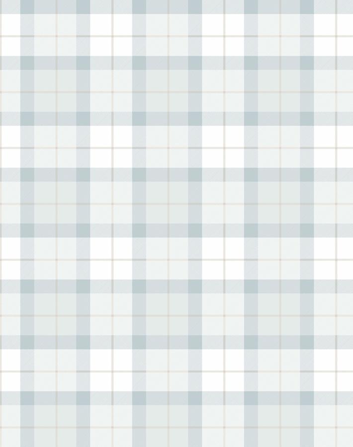 'Oban Plaid' Wallpaper by Wallshoppe - Fog