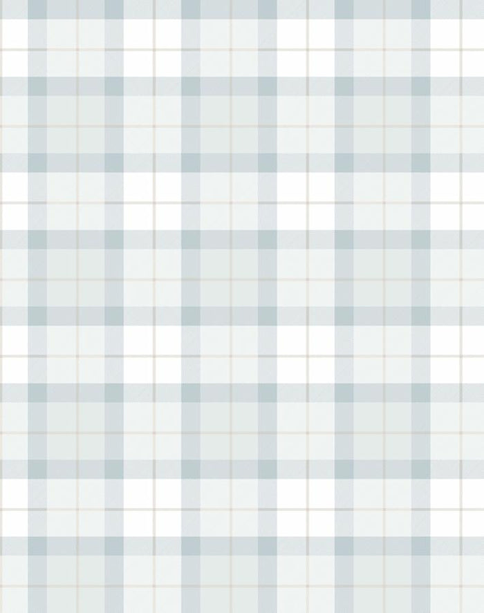 Papier peint 'Oban Plaid' par Wallshoppe - Brouillard