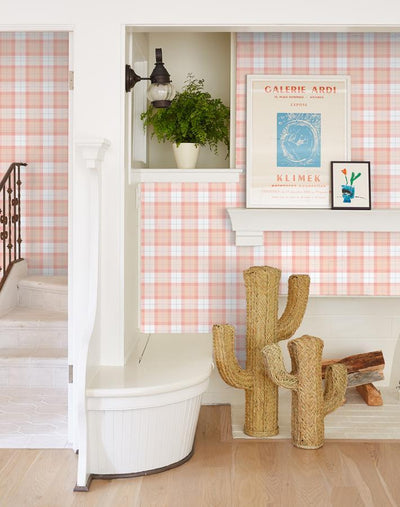 oban plaid peach