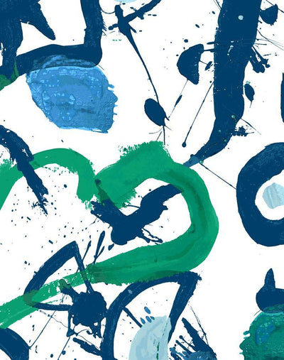 'El Quijote' Wallpaper by Chris Benz - Multi / Blue / Green