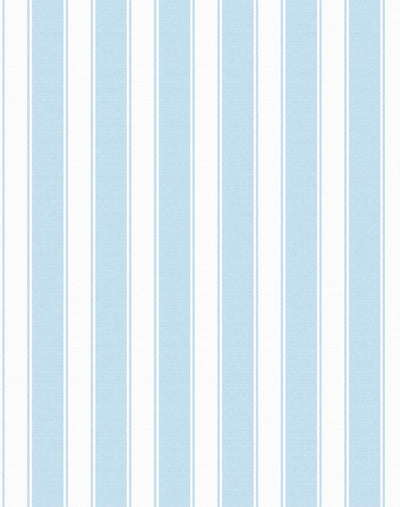 'Ojai Stripe' Wallpaper by Wallshoppe - Baby Blue