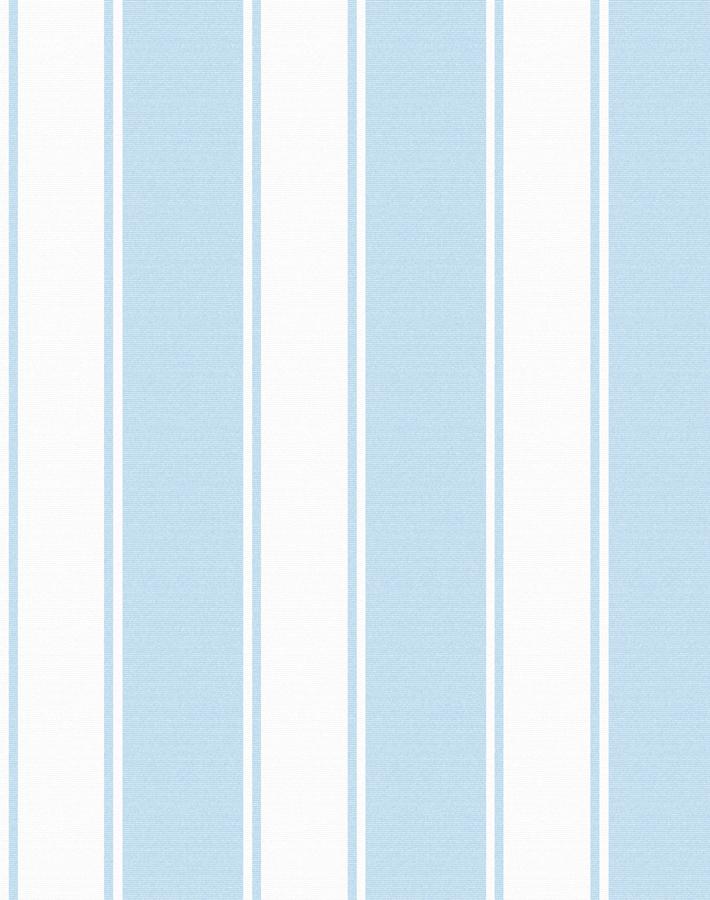 'Ojai Stripe' Wallpaper by Wallshoppe - Baby Blue