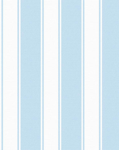 'Ojai Stripe' Wallpaper by Wallshoppe - Baby Blue