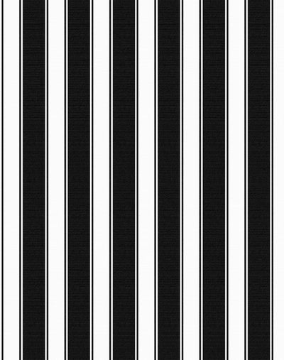 'Ojai Stripe' Wallpaper by Wallshoppe - Black