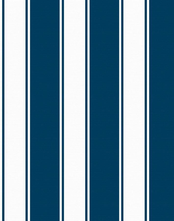 'Ojai Stripe' Wallpaper by Wallshoppe - Navy