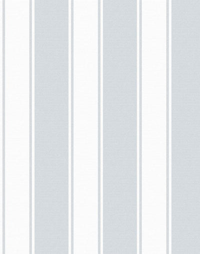 'Ojai Stripe' Wallpaper by Wallshoppe - Silver