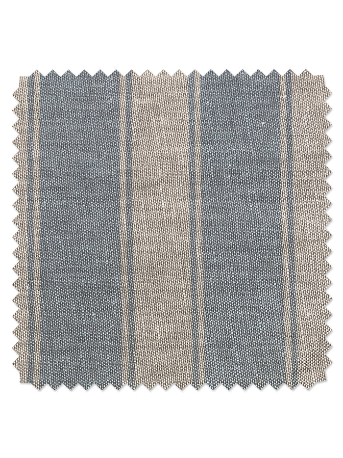 Tissu au mètre – Ojai Stripe – Bleu bébé sur lin