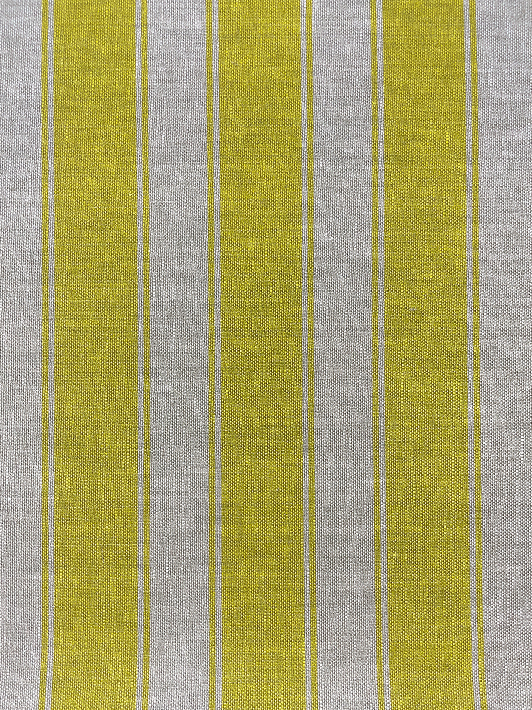 fabric by the yard ojai stripe yellow on flax linen