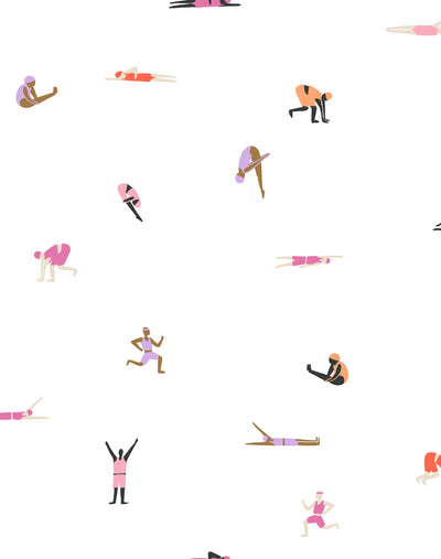 'Olympians' Wallpaper by Tea Collection - Creamsicle