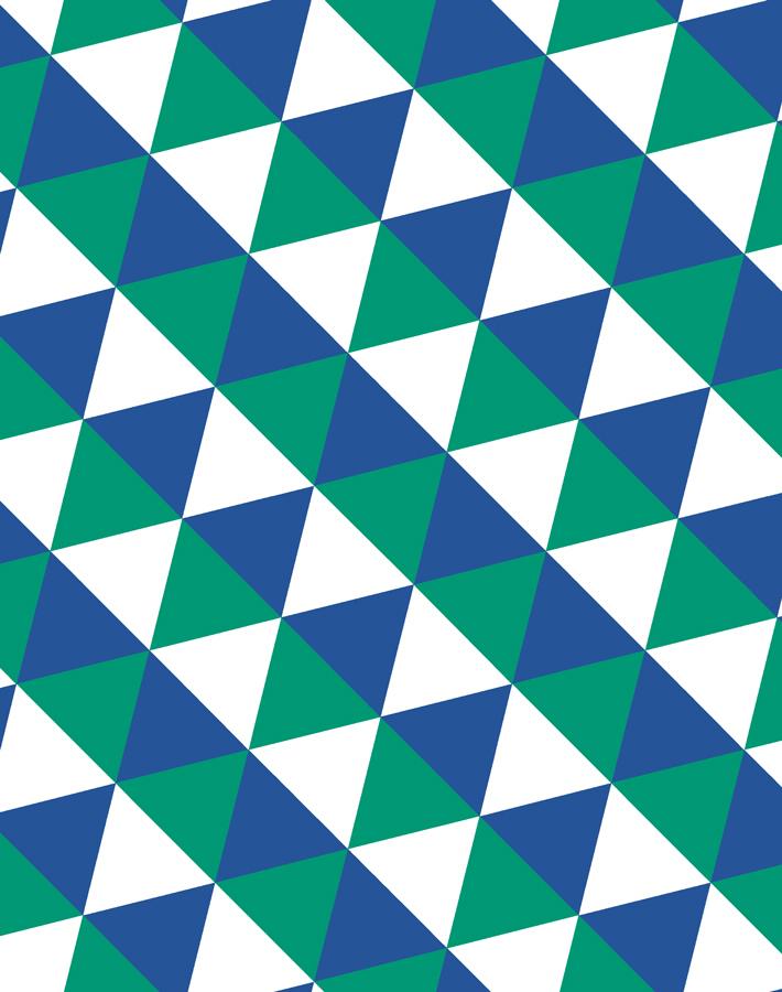 optic triangle wallpaper green blue