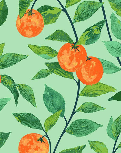 'Orange Crush' Wallpaper by Nathan Turner - Green