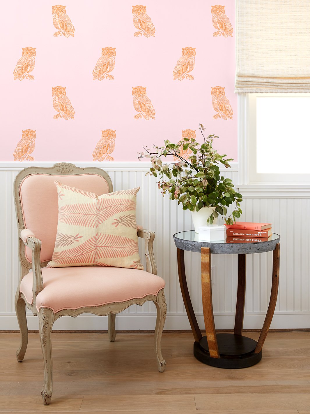 'Otus the Owl' Wallpaper by Wallshoppe - Piggybank / Pushpop