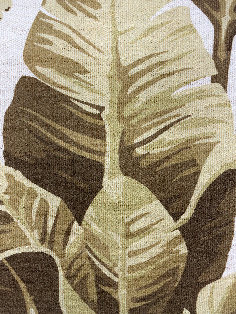 fabric by the yard pacifico palm cappuccino on raw canvas