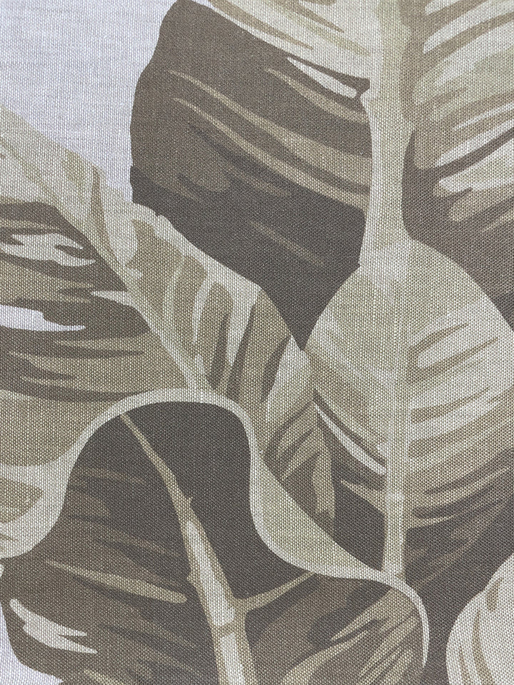 fabric by the yard pacifico palm cappuccino on flax linen