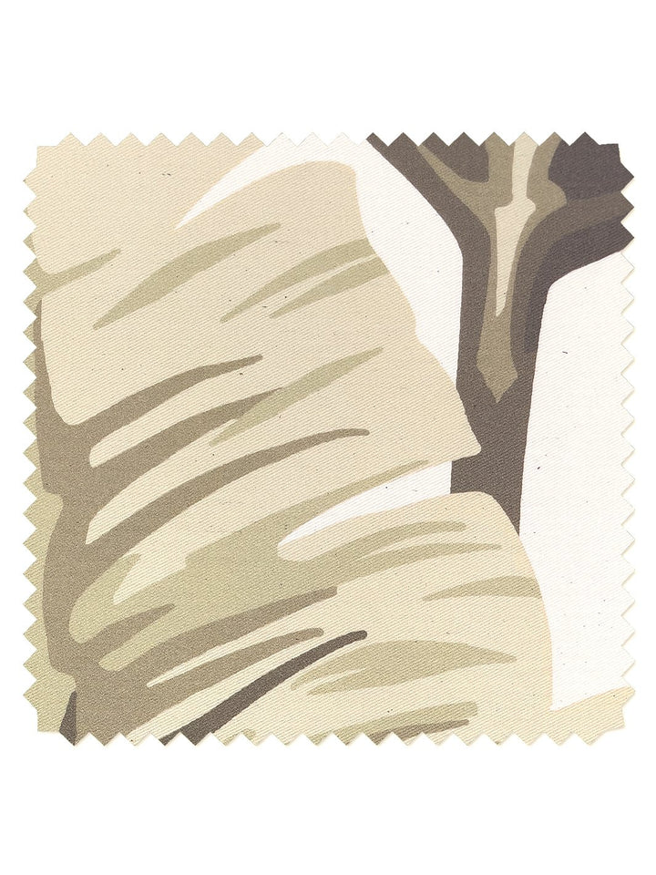 fabric by the yard pacifico palm cappuccino on flax linen
