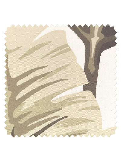 fabric by the yard pacifico palm cappuccino on flax linen