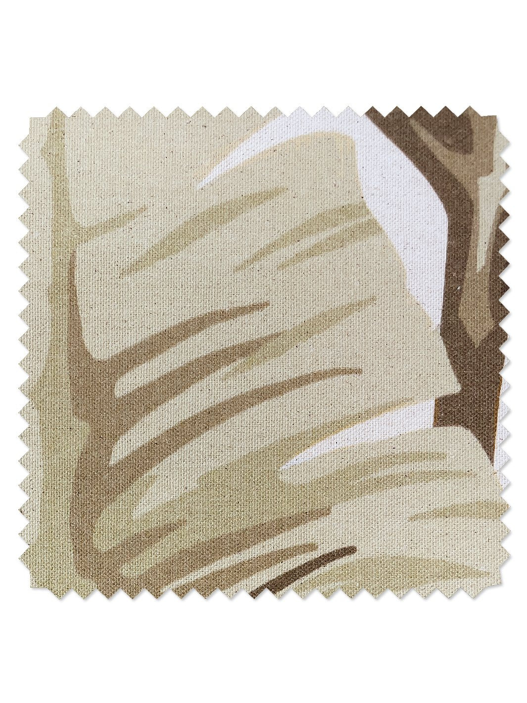 fabric by the yard pacifico palm cappuccino on flax linen